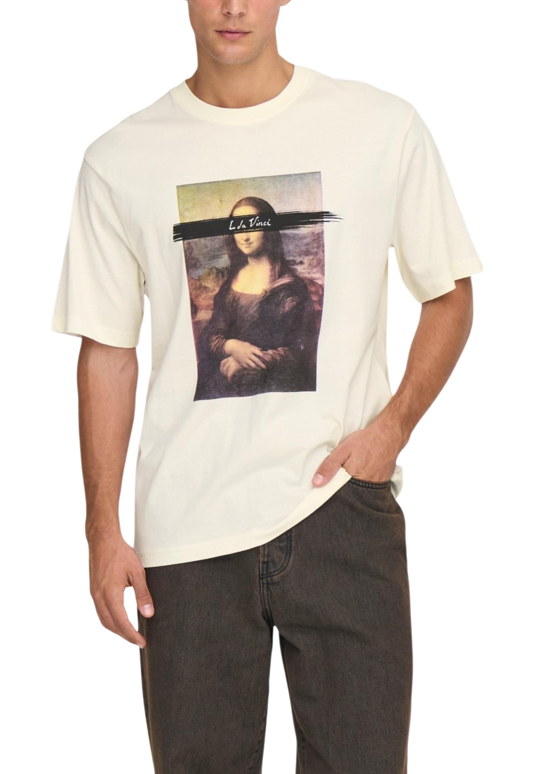 Only & Sons Men's T-shirt Comfortable Cotton Casual Summer Top_voghion.com