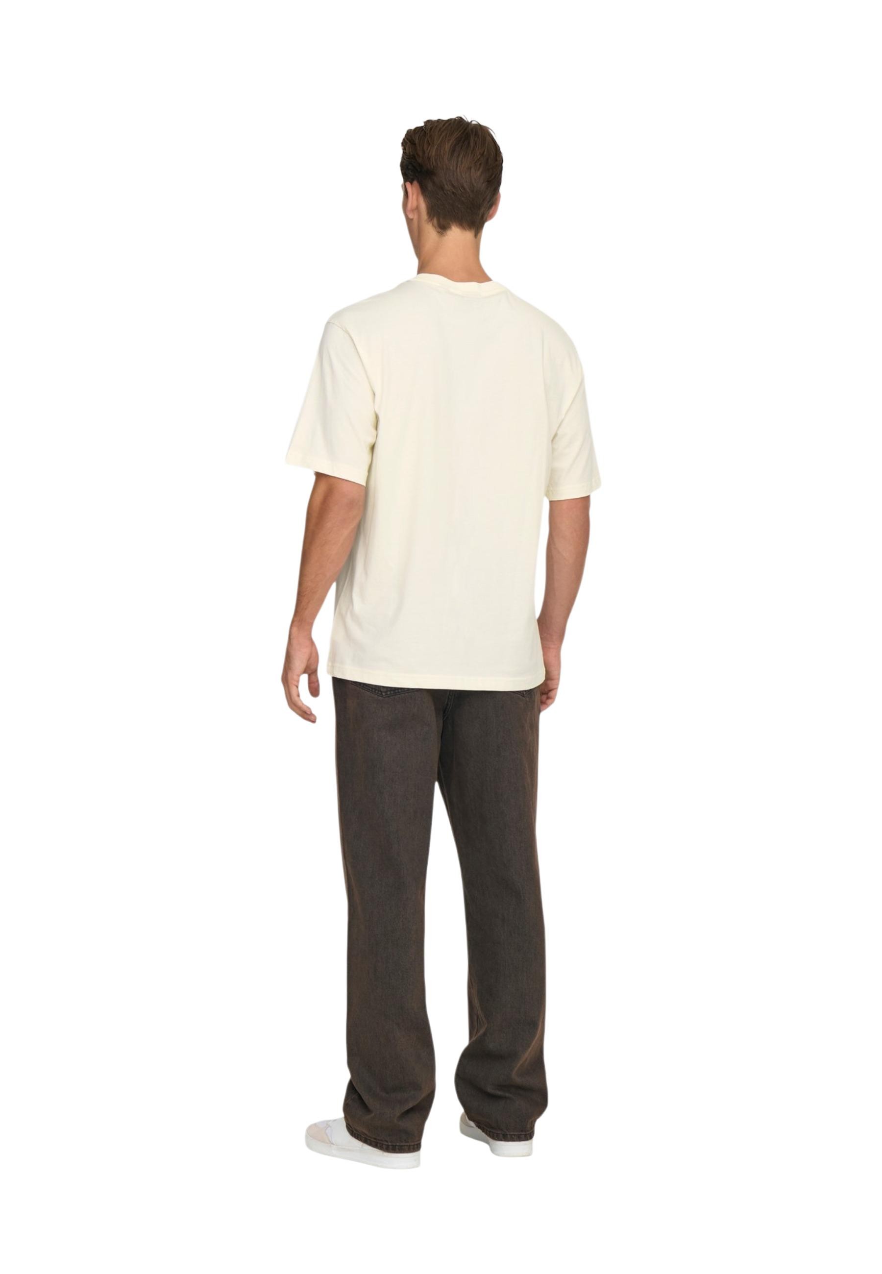 Only & Sons Men's T-shirt Comfortable Cotton Casual Summer Top_voghion.com