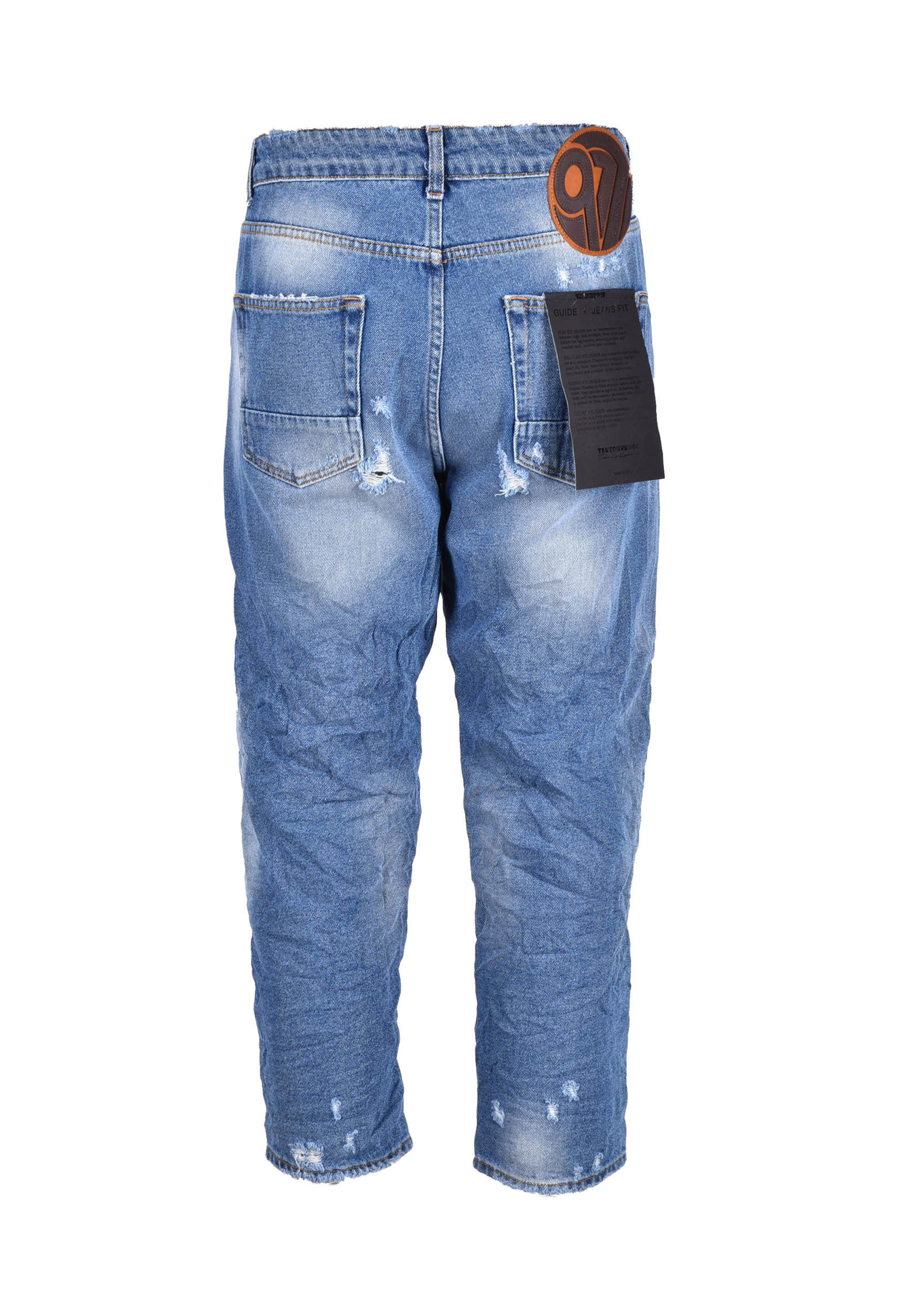 jeans uomo TAKESHY KUROSAWA blu GM709 - ZOOODE.COM