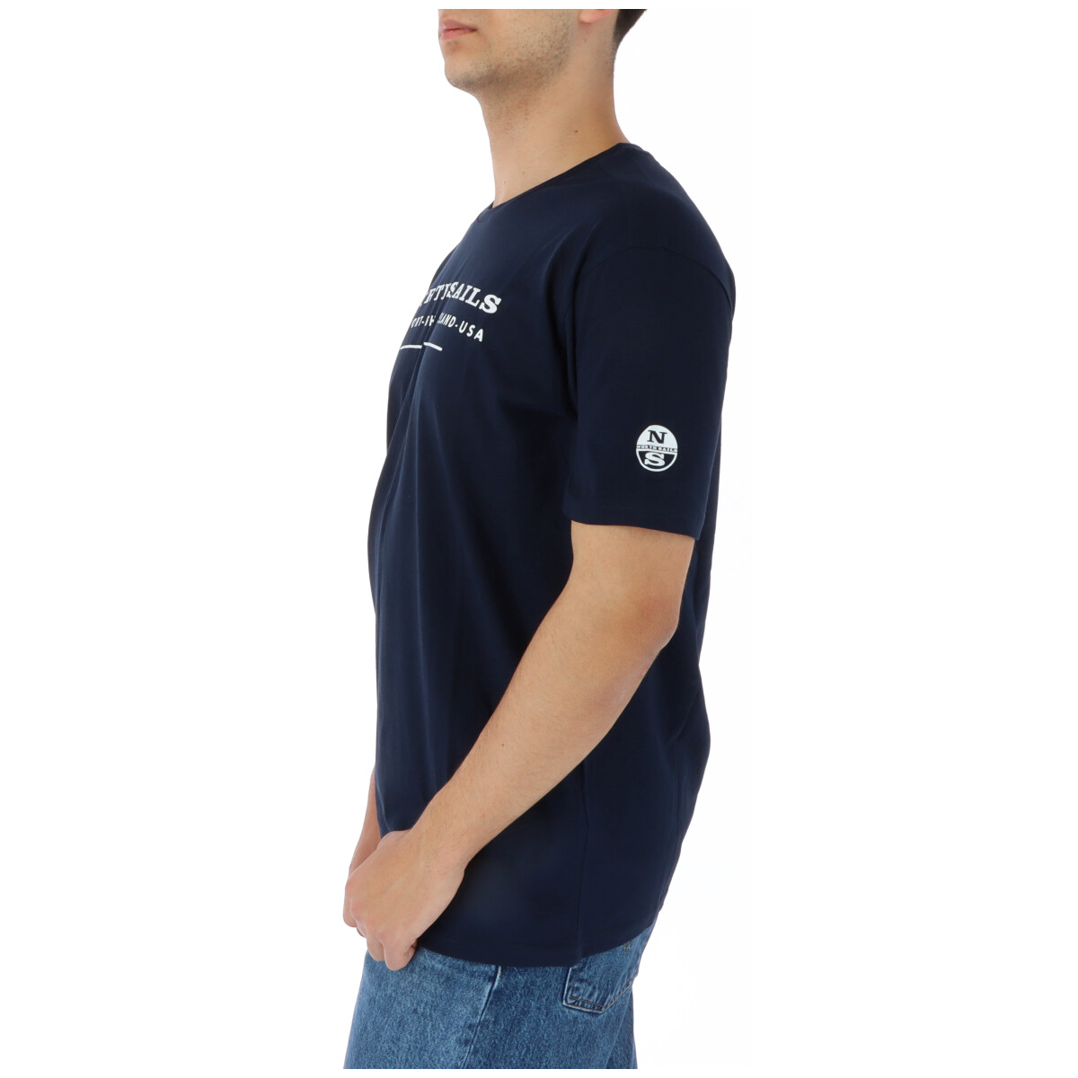North Sails Herren T-shirt Aus Baumwolle Für Den Alltag_voghion.com