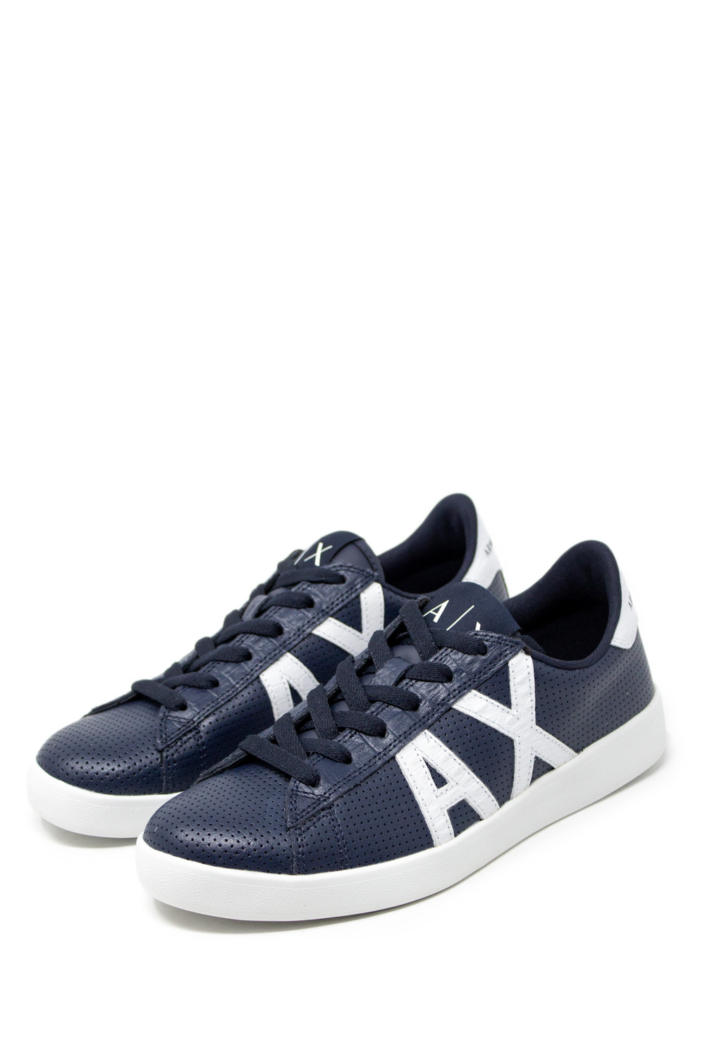 armani exchange blue shoes