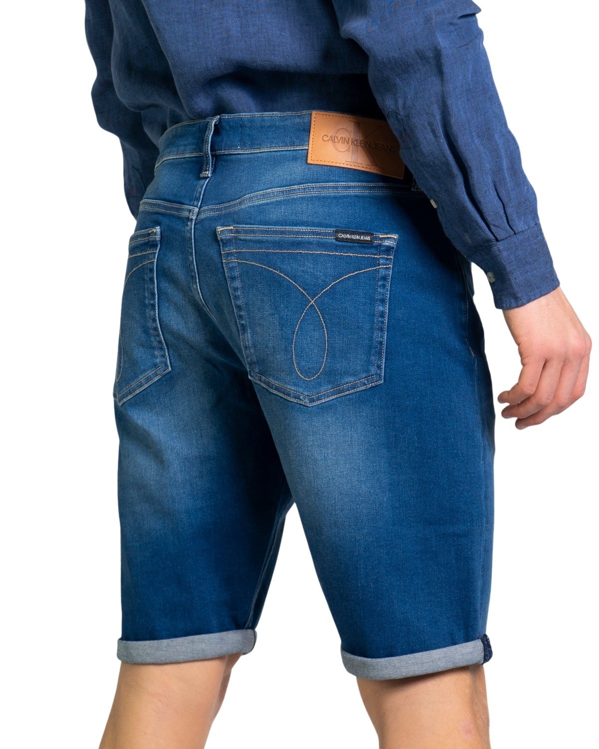 bermudas hombre CALVIN KLEIN JEANS azul GD947 - ZOOODE.COM