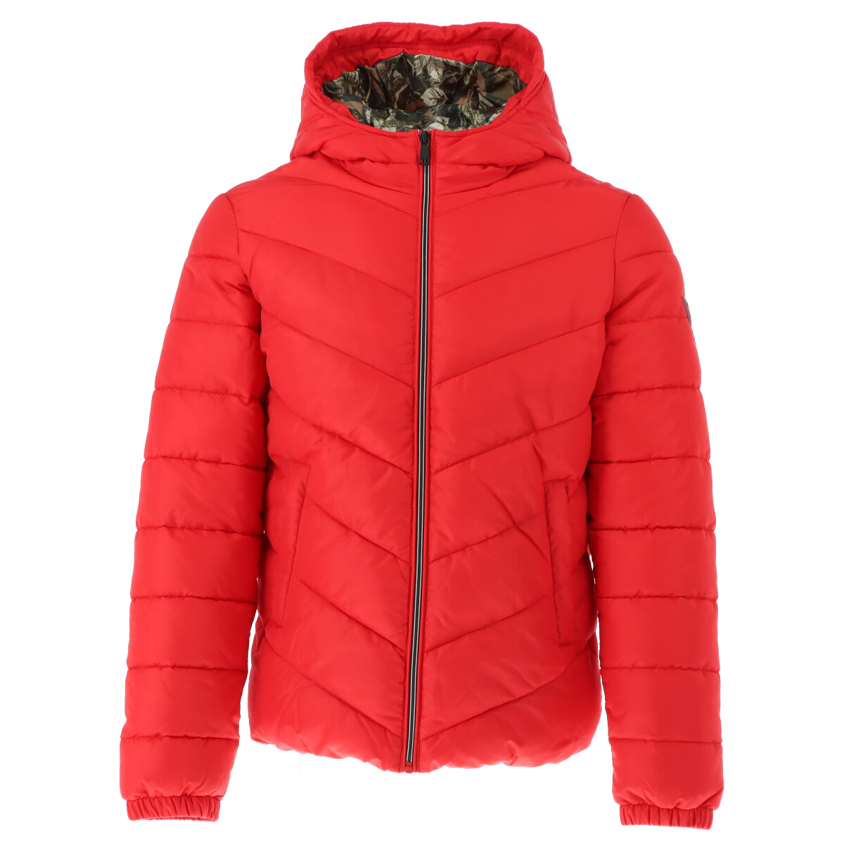 guess red jacket men