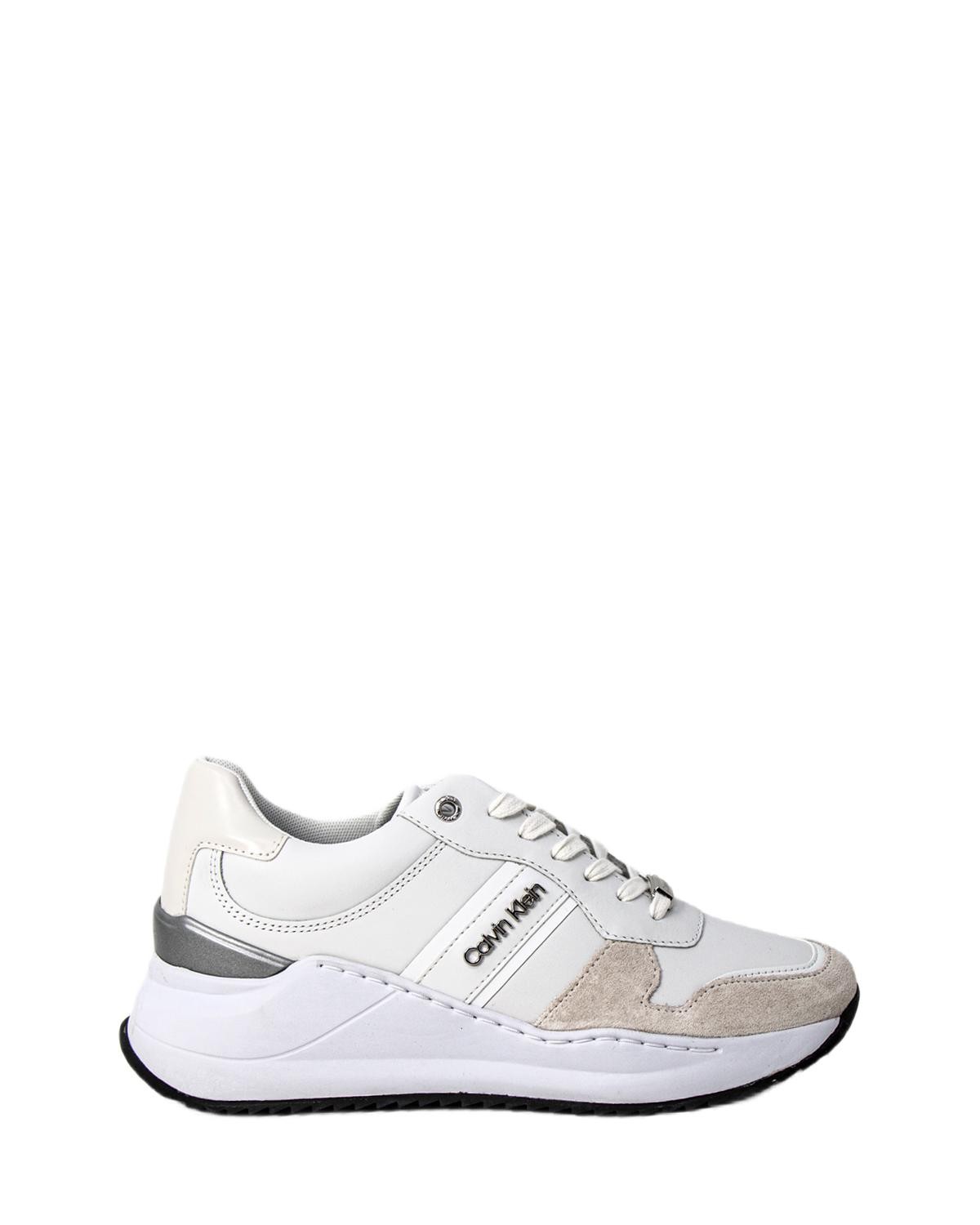 CALVIN KLEIN JEANS Sneaker donna bianca in tessuto | Quellogiusto Shop  online