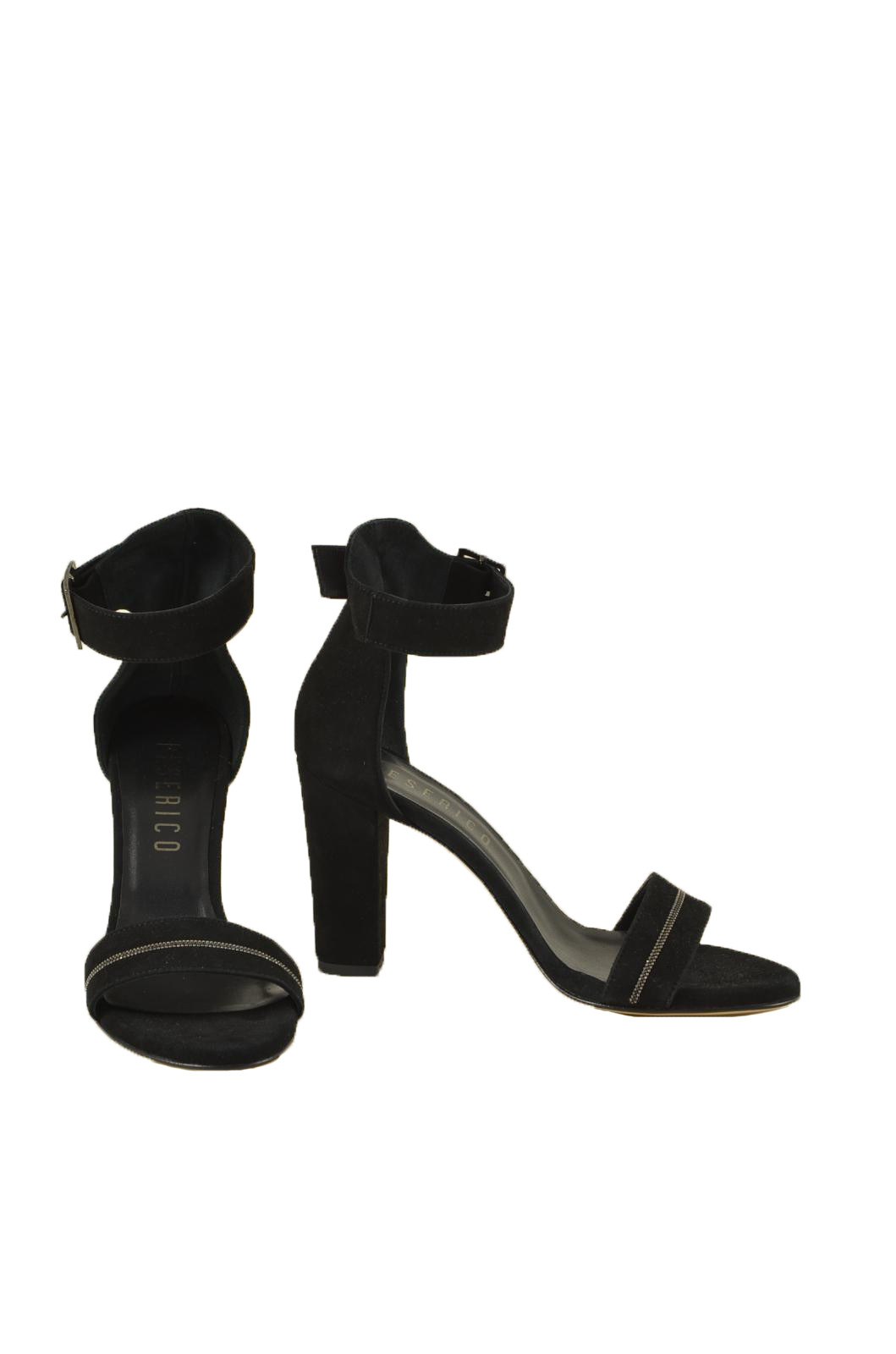 scarpe donna PESERICO sandali nero in pelle GB386 - ZOOODE.COM