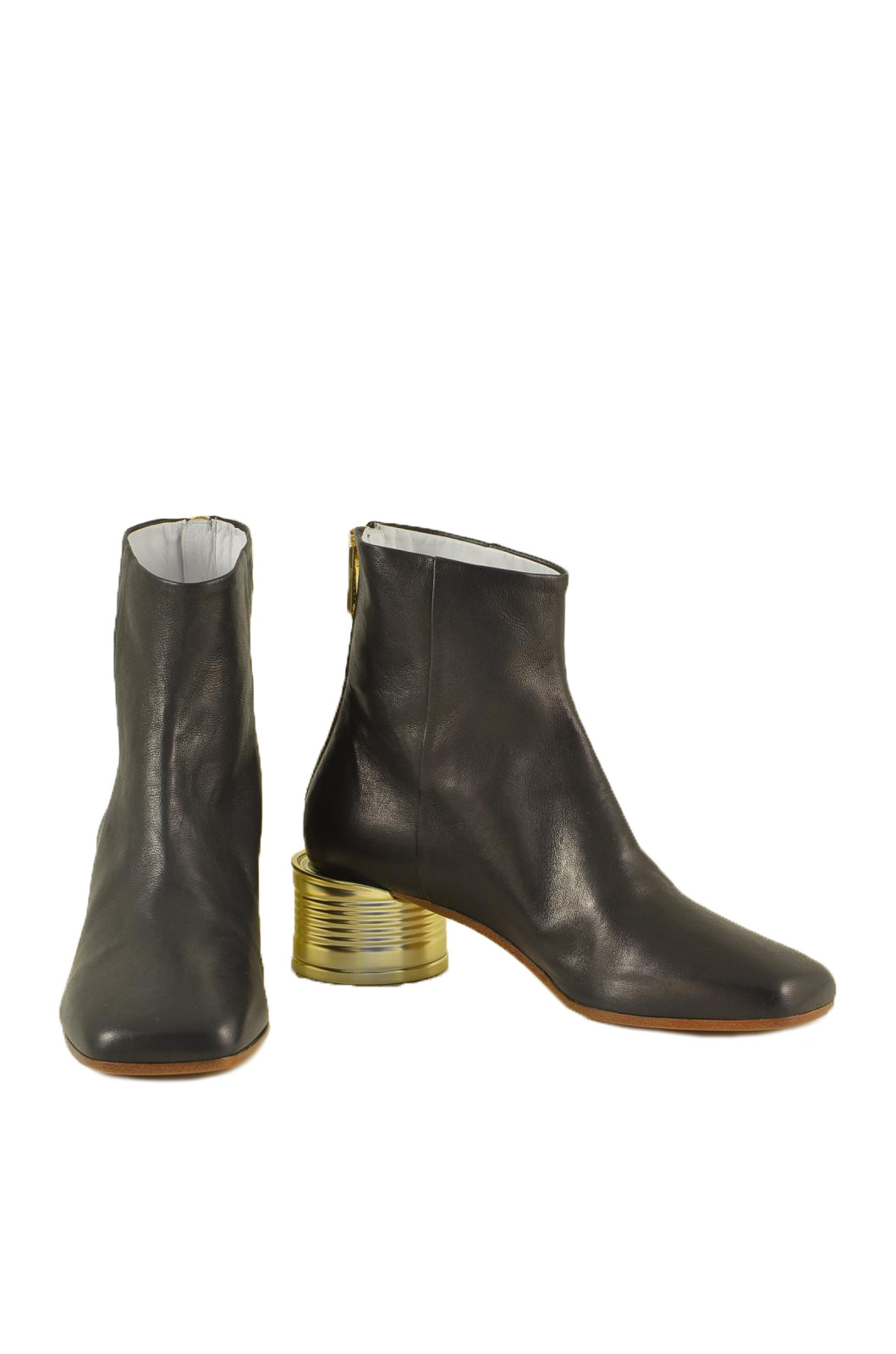 scarpe donna MARTIN MARGIELA stivali nero in pelle GM045 - ZOOODE.COM