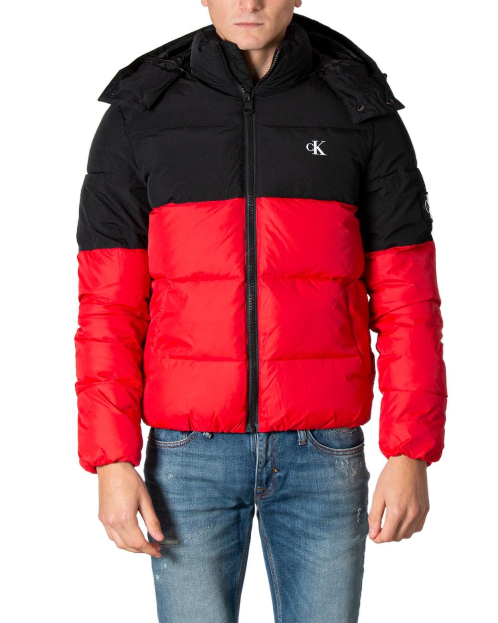 giubbotto uomo CALVIN KLEIN JEANS rosso GB129 - ZOOODE.COM