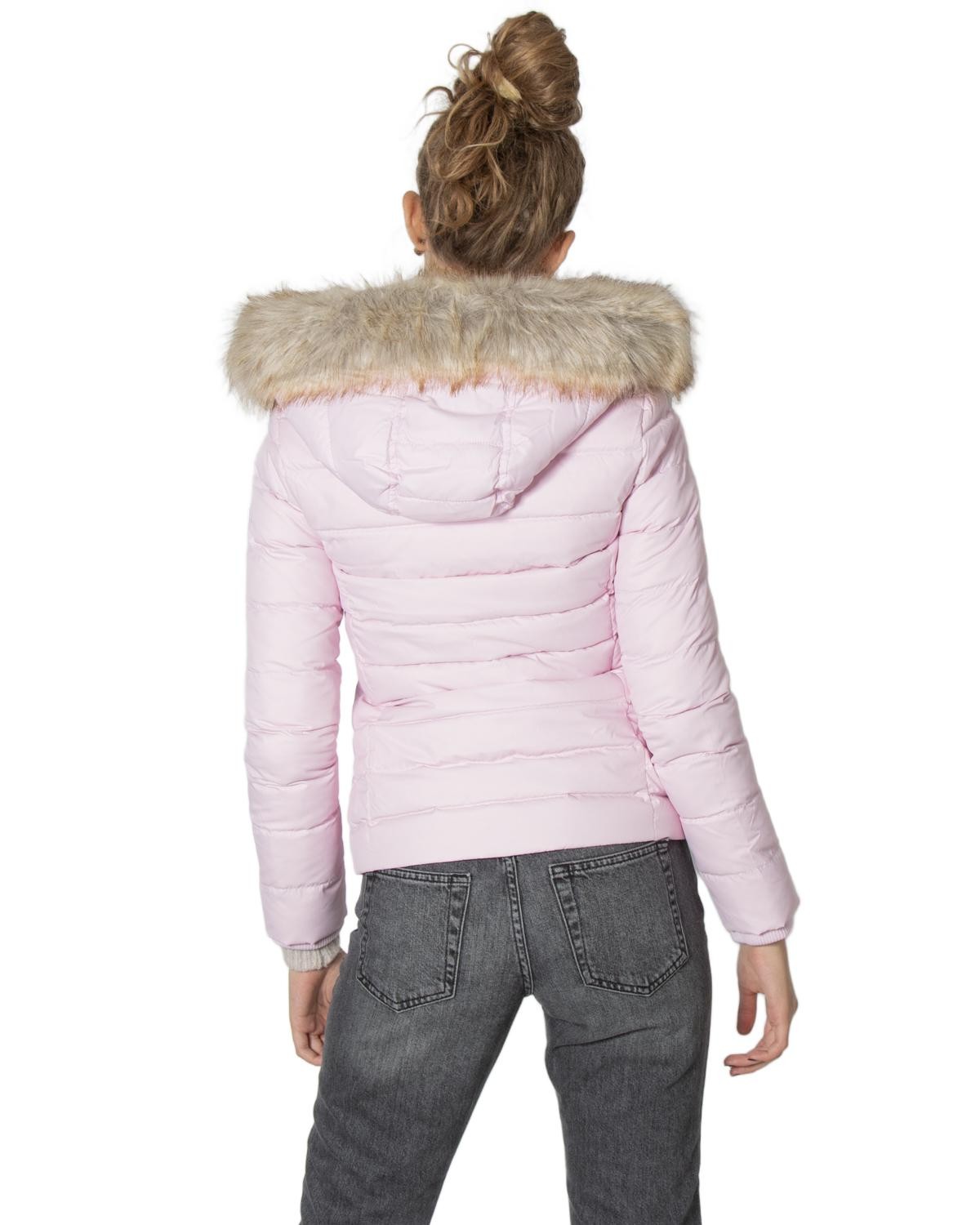 giubbotto donna TOMMY HILFIGER JEANS rosa GA756 - ZOOODE.COM