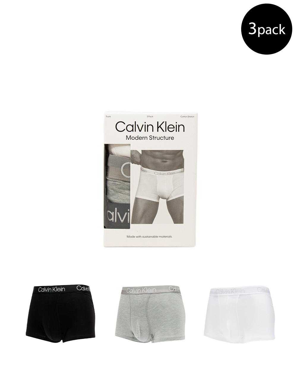 ropa interior hombre CALVIN KLEIN UNDERWEAR gris GA488 - ZOOODE.COM