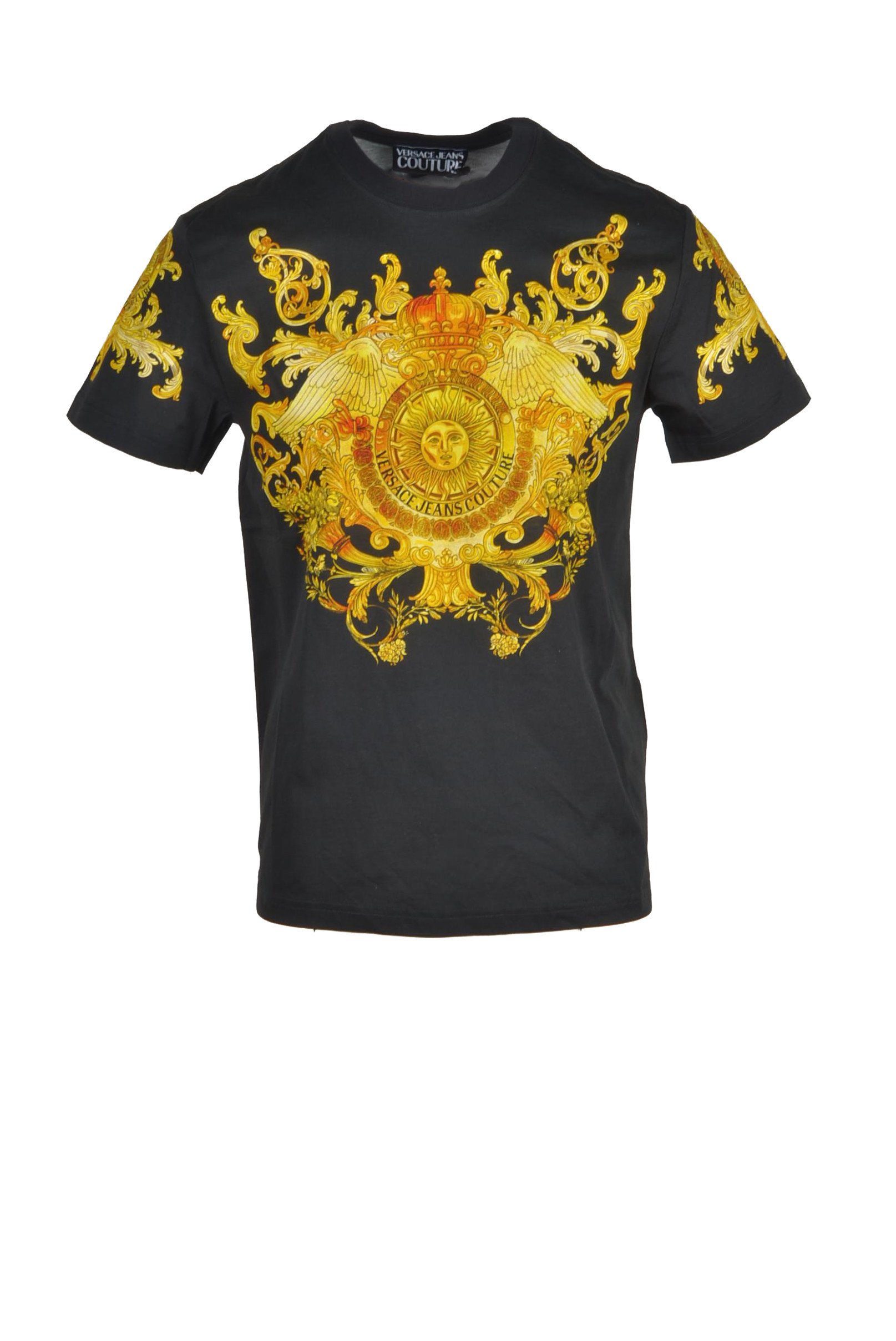 t-shirt uomo VERSACE JEANS COUTURE nero GL613 - ZOOODE.COM