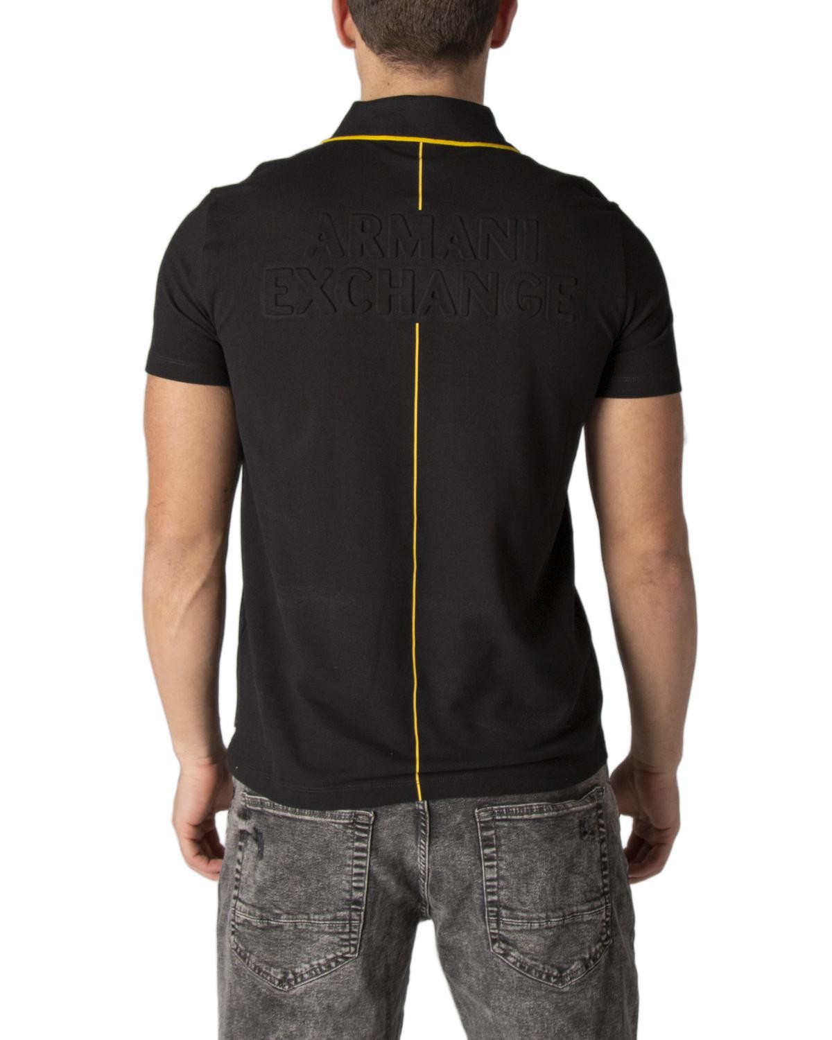 Hombre Polo De Manga Corta Negro | Polos Armani Exchange – Alessandra  Giavazzi
