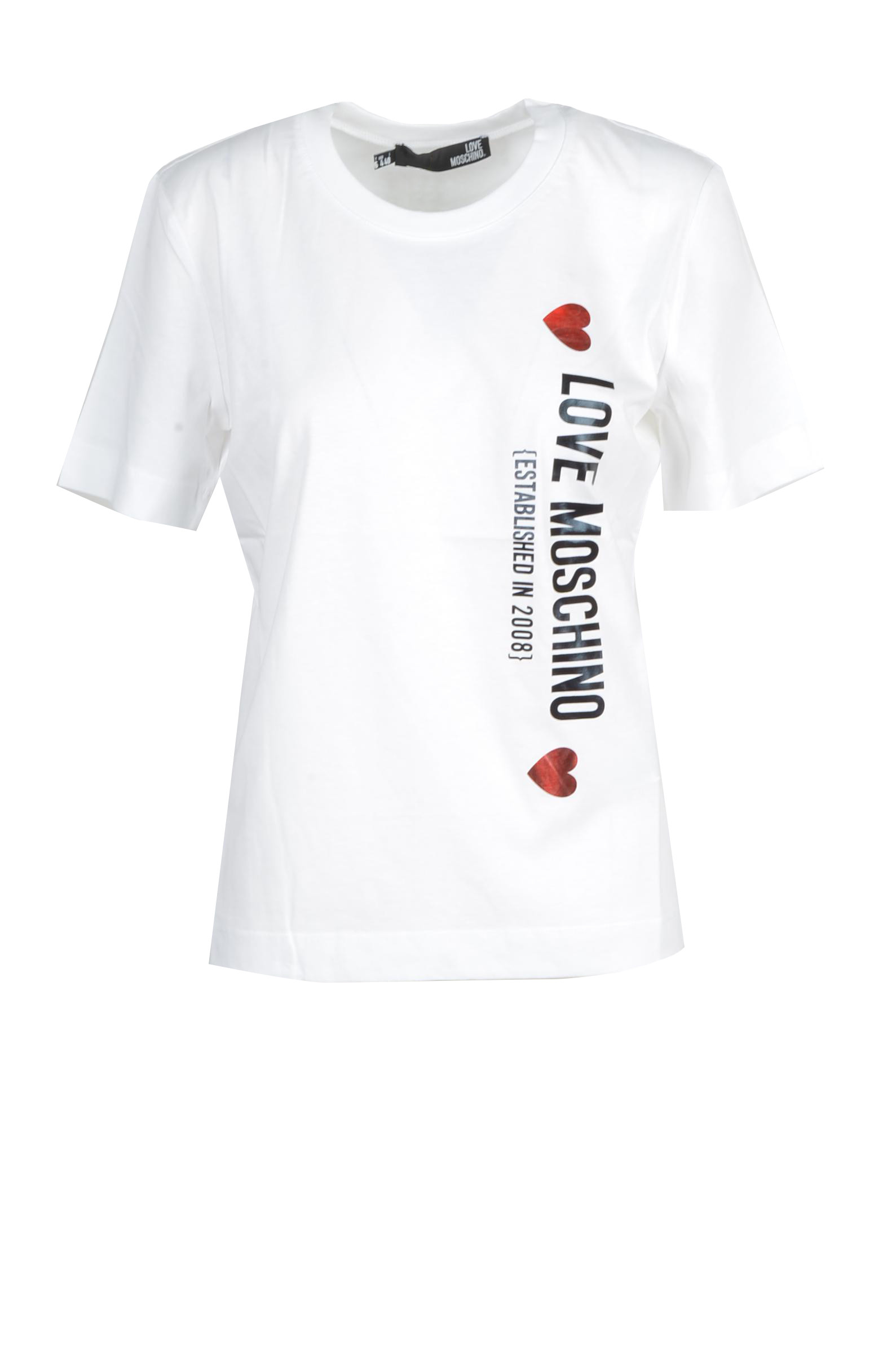t-shirt women's LOVE MOSCHINO white 