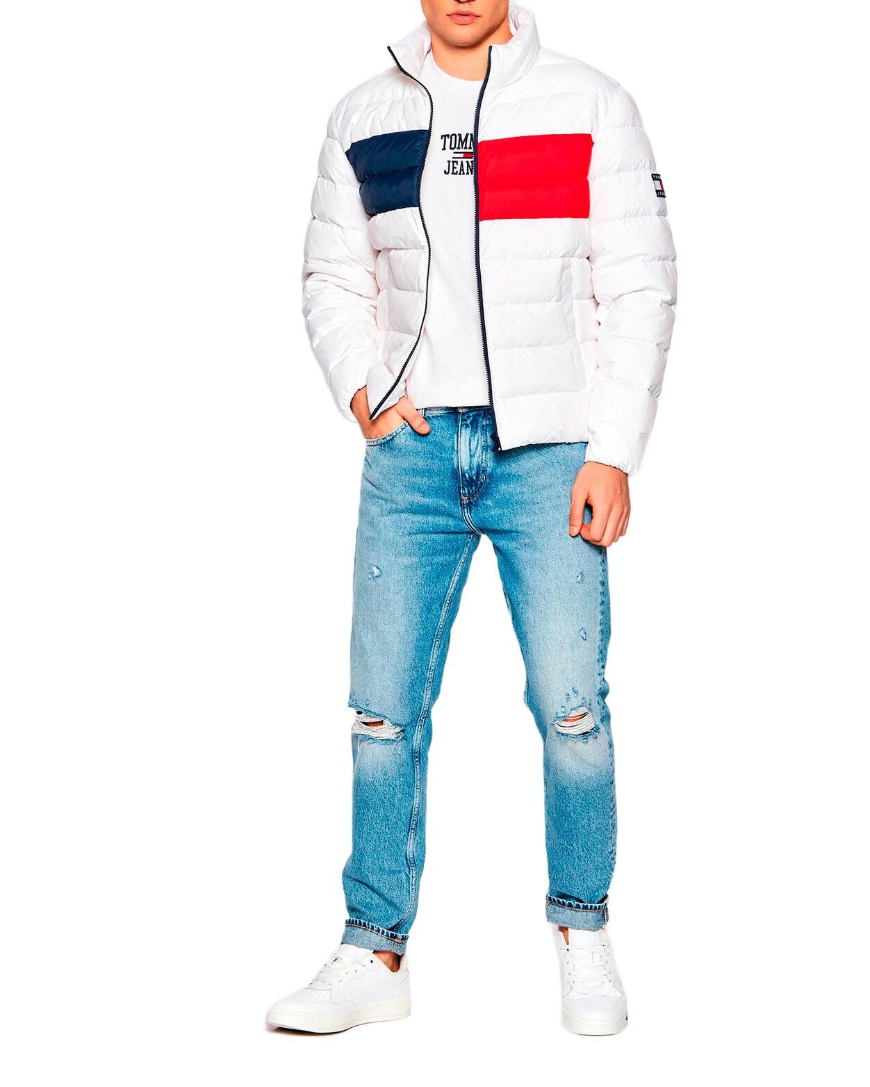giubbotto uomo TOMMY HILFIGER JEANS bianco GI616 - ZOOODE.COM
