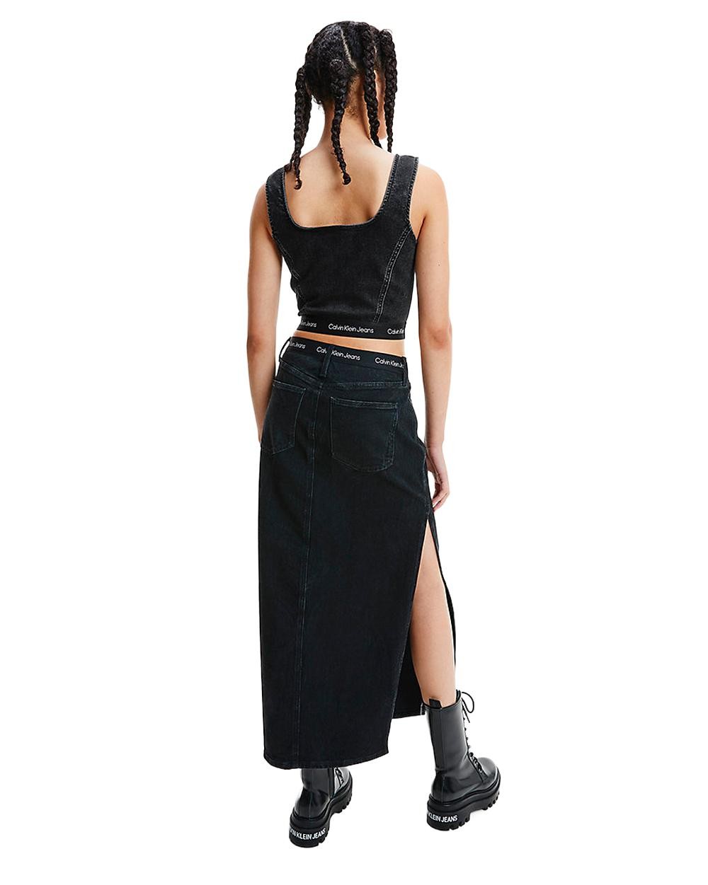 canotta donna CALVIN KLEIN JEANS nero GI601 - ZOOODE.COM