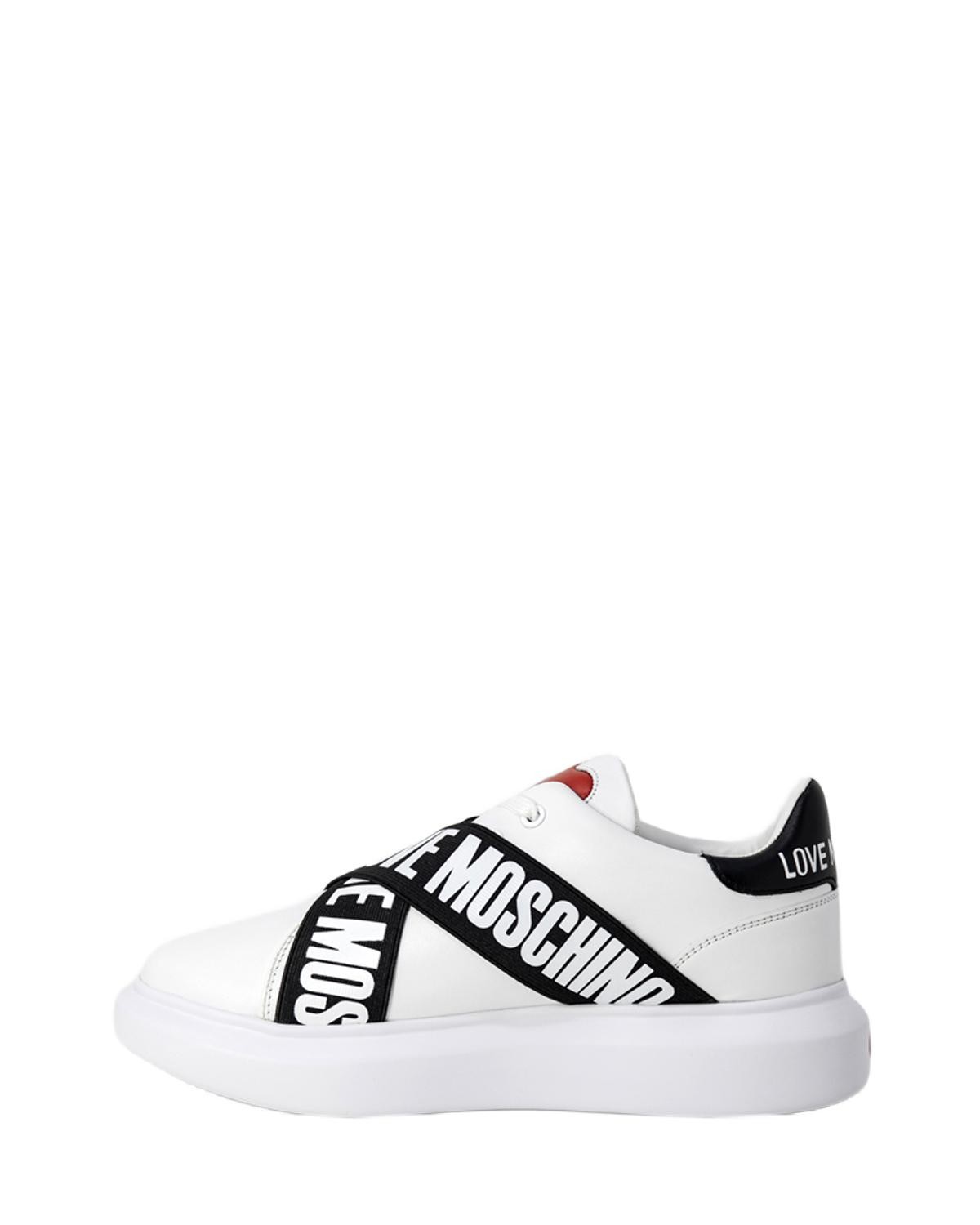 scarpe donna LOVE MOSCHINO sneakers bianco GI576 - ZOOODE.COM