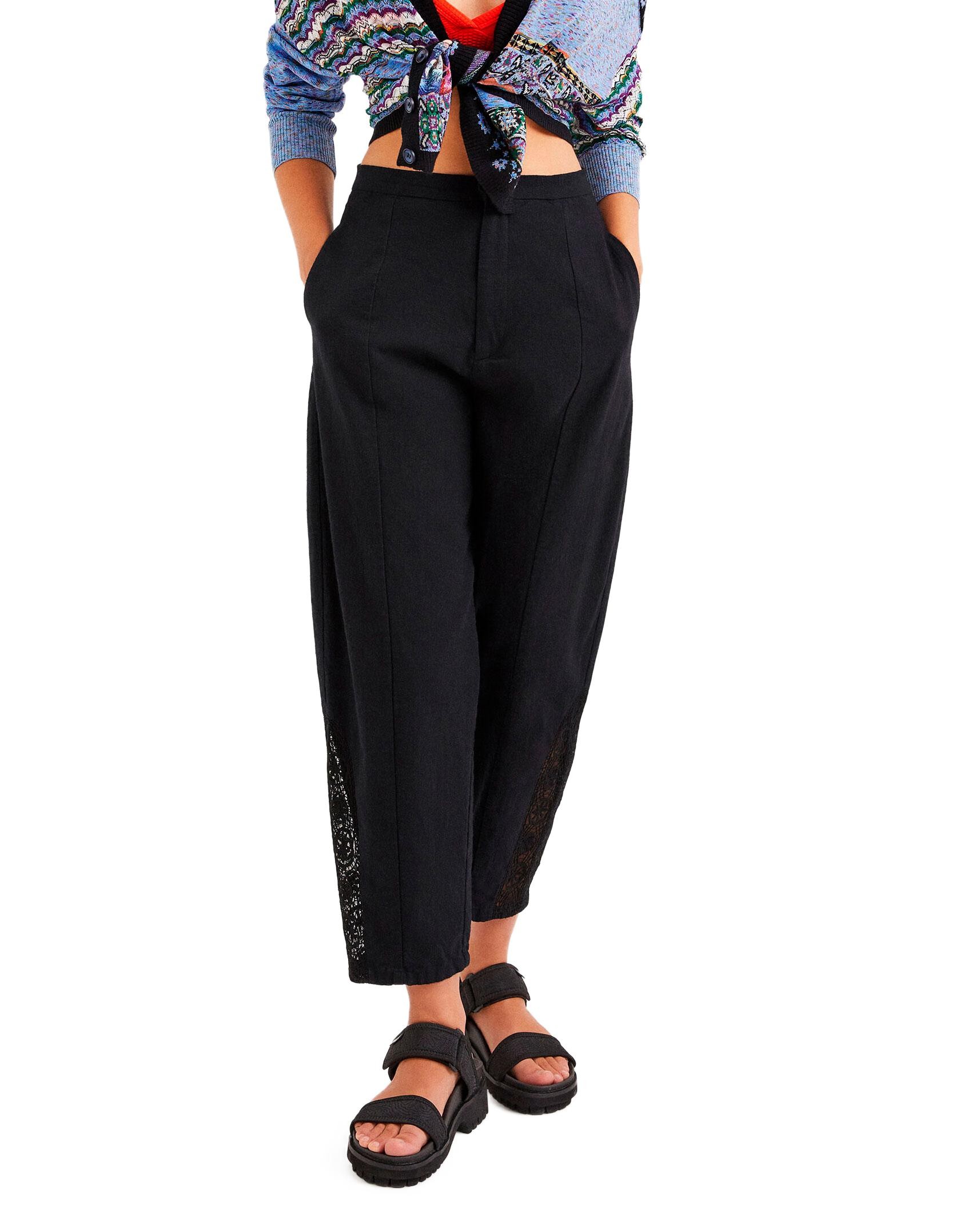 pantaloni donna DESIGUAL nero GI191 - ZOOODE.COM