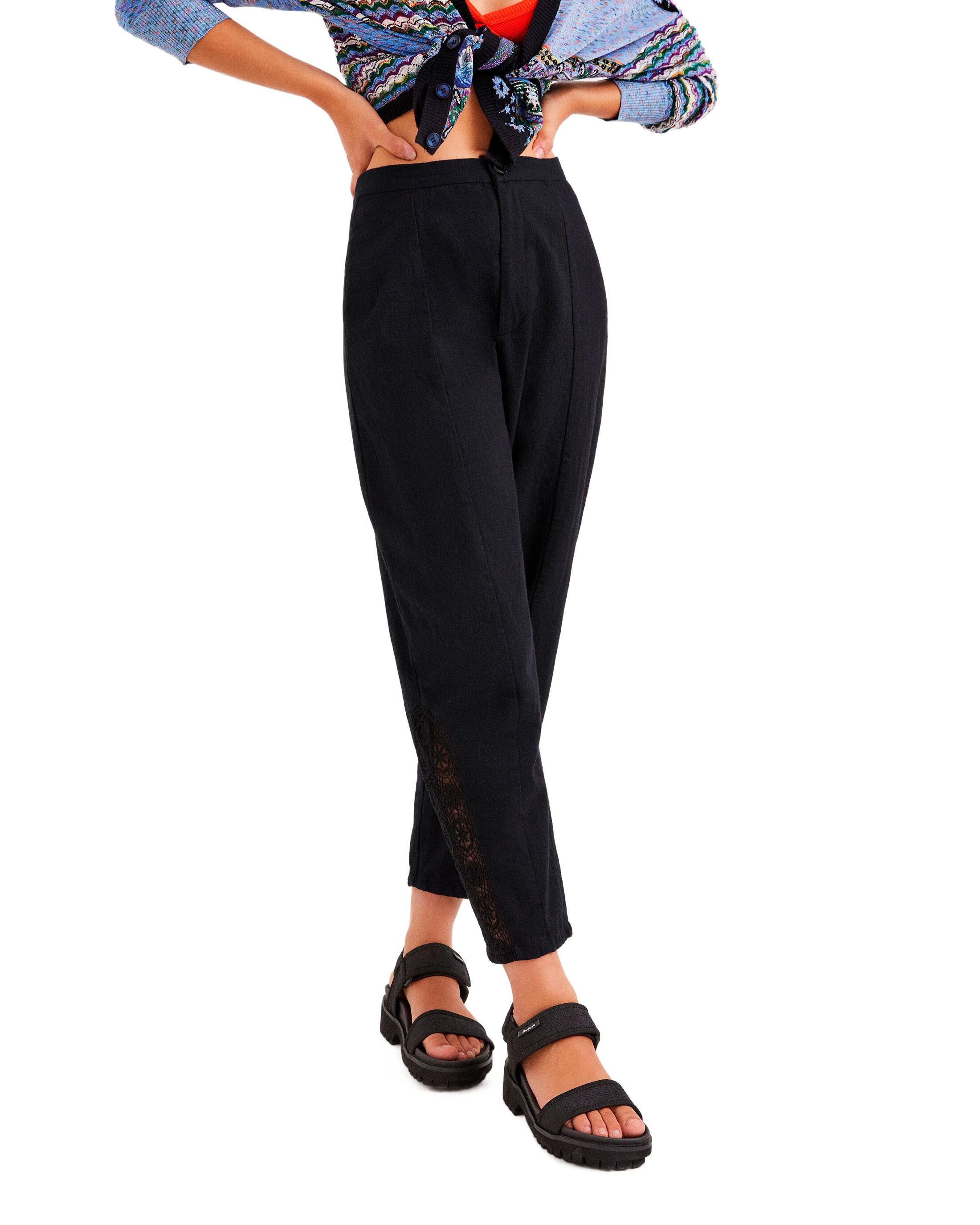 pantaloni donna DESIGUAL nero GI191 - ZOOODE.COM
